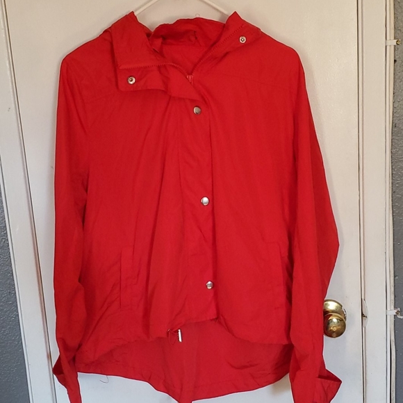 Red rain jacket - Picture 3 of 3